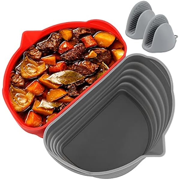 Meetory 2 Pack Silicone Slow Cooker Liners